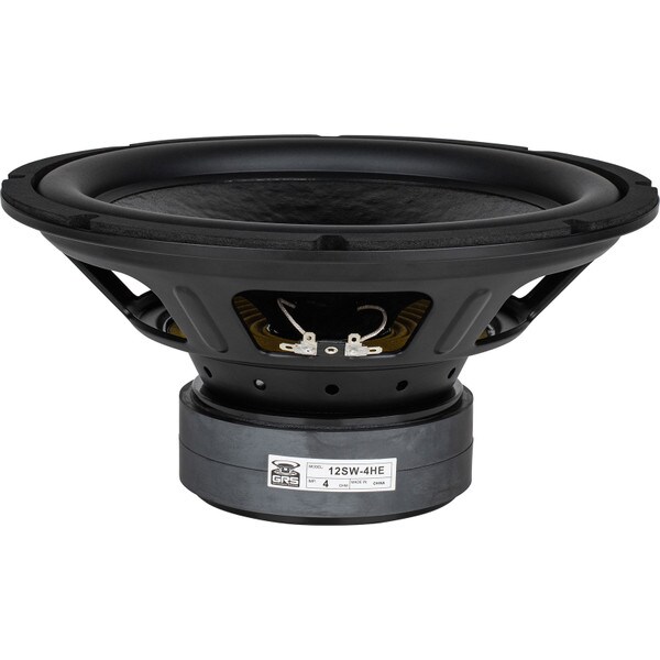 Main product image for GRS 12SW-4HE 12" Paper Cone Rubber Surround High Excursion Subwoofer 4 Ohm292-820